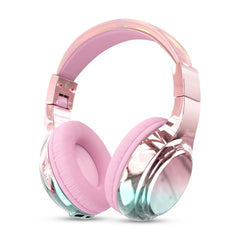 QearFun Bluetooth Headphones for Kids Boys Girls Wireless Headphones with Built-in Mic USB C Fast Charging Bluetooth 5.3 On Ear Kids Headphones with Aux Cord for School/Travel/Tablet/iPad